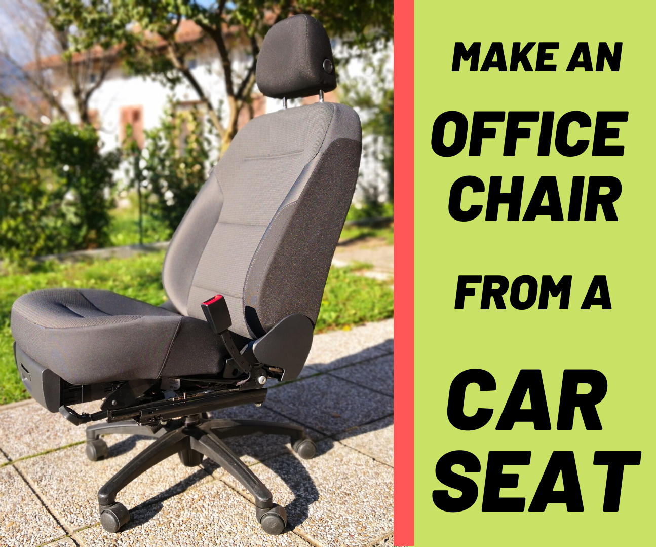 How to Make a Office Chair With Car Seat