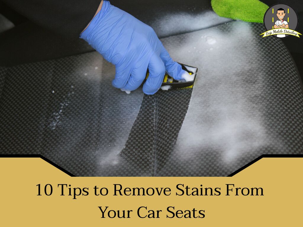 How to Remove Stains from Car Seats