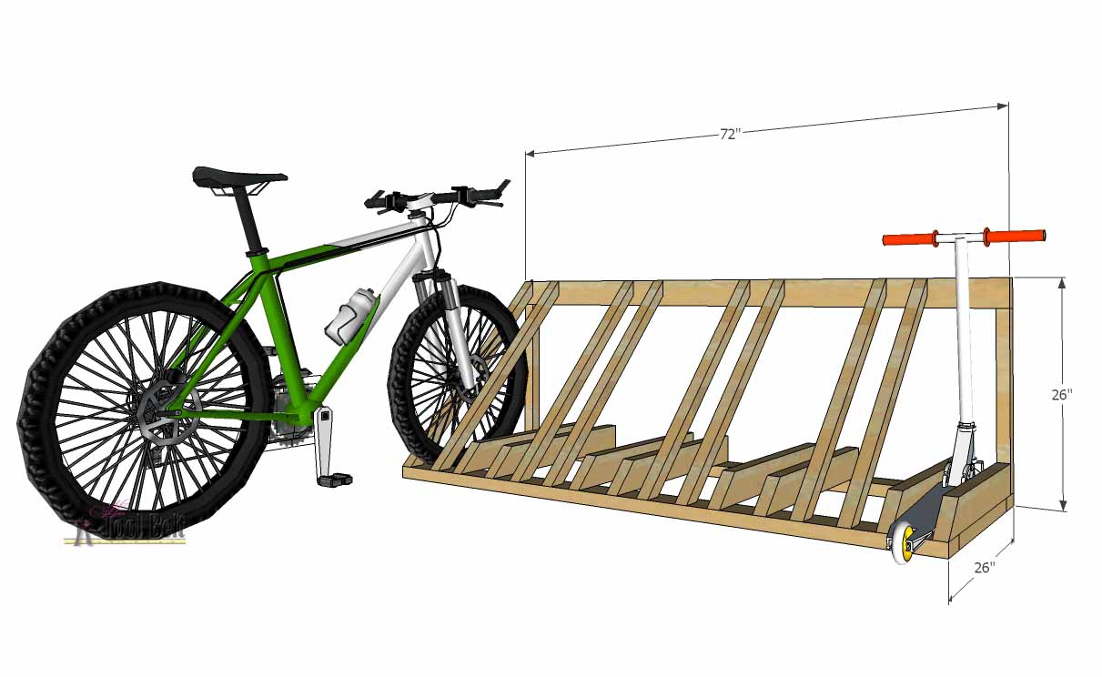 How to Build a Wood Bike Rack