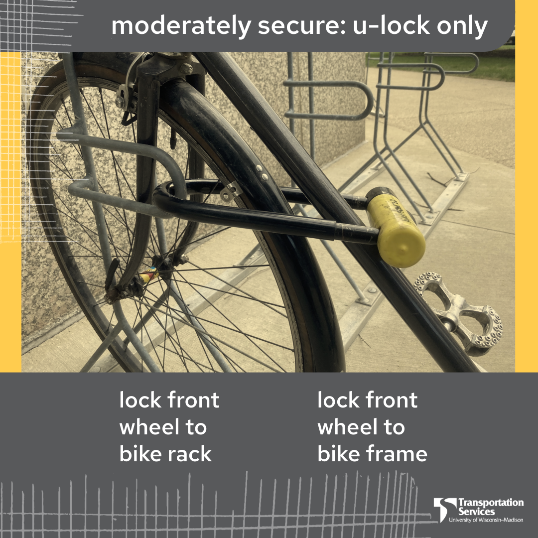 How to Lock Bike to Bike Rack
