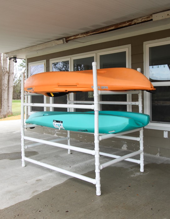 How to Build a Kayak Rack Out of Pvc