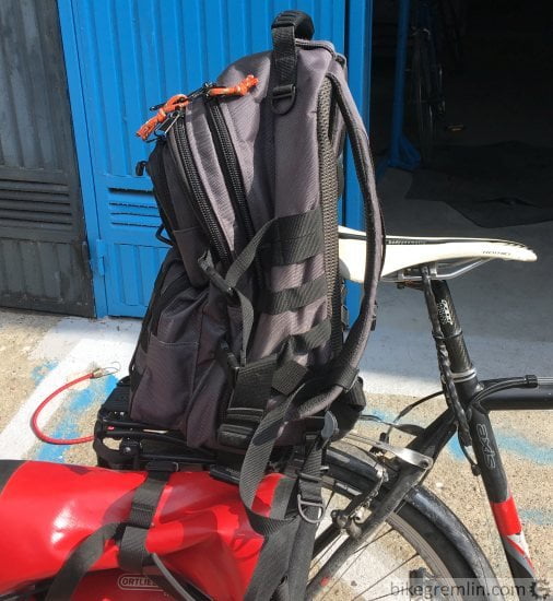 How to Strap Backpack to Bike Rack