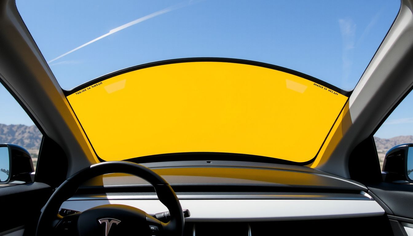 best windshield sun shade for tesla model 3