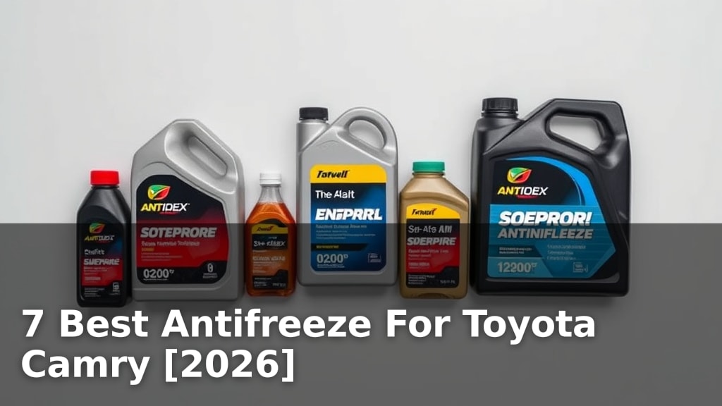 7 Best Antifreeze For Toyota Camry [2026]