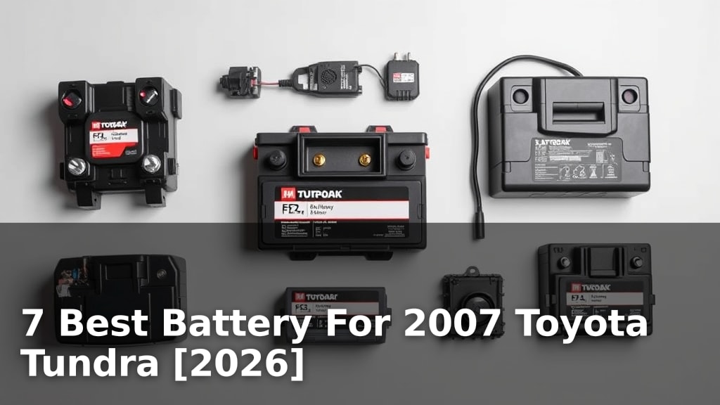 7 Best Battery For 2007 Toyota Tundra [2026]