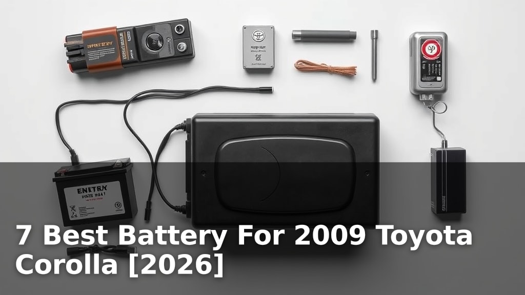 7 Best Battery For 2009 Toyota Corolla [2026]