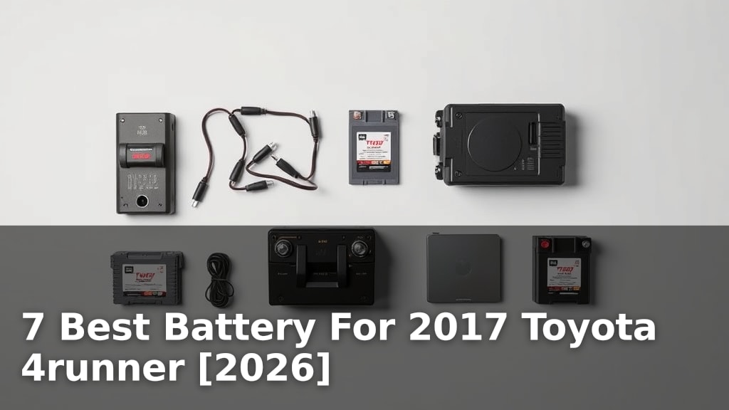 7 Best Battery For 2017 Toyota 4runner [2026]