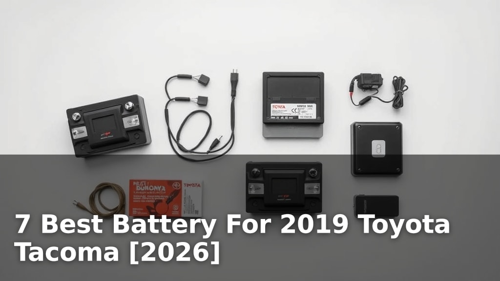 7 Best Battery For 2019 Toyota Tacoma [2026]