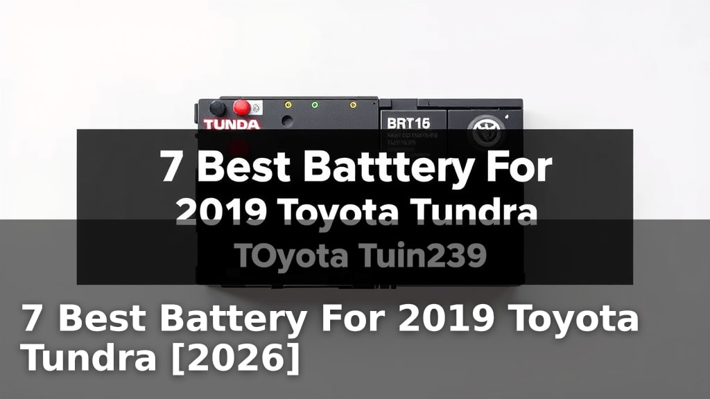 7 Best Battery For 2019 Toyota Tundra [2026]