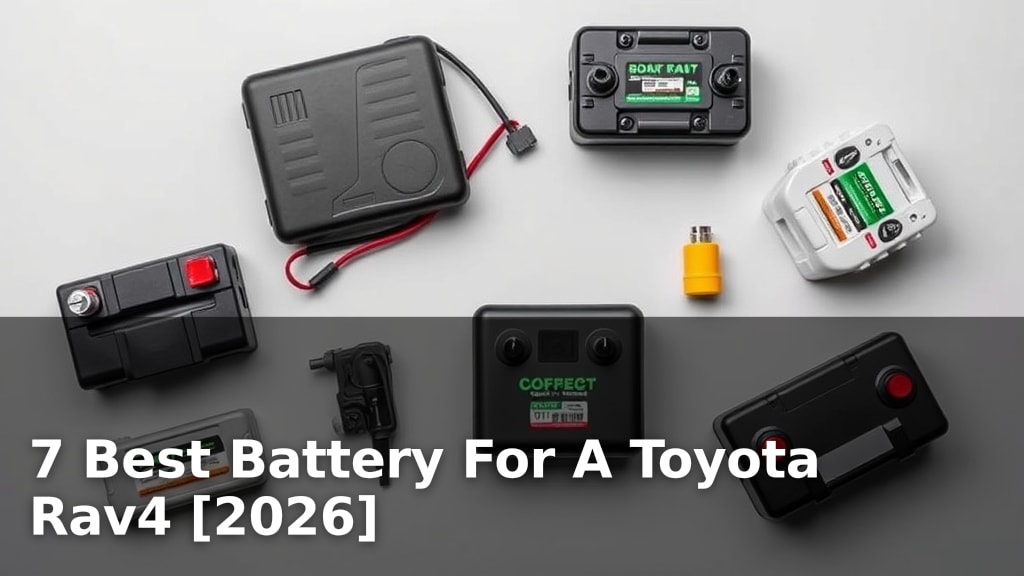 7 Best Battery For A Toyota Rav4 [2026]
