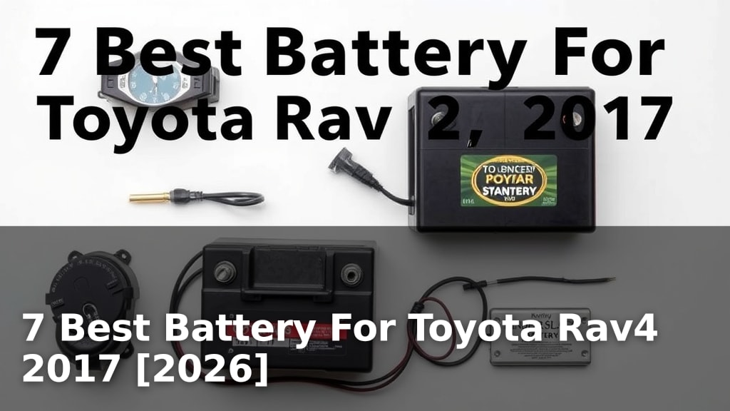 7 Best Battery For Toyota Rav4 2017 [2026]