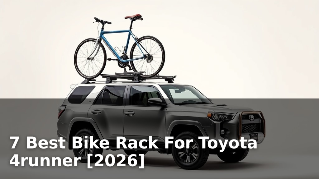 7 Best Bike Rack For Toyota 4runner [2026]
