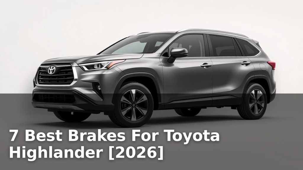 7 Best Brakes For Toyota Highlander [2026]