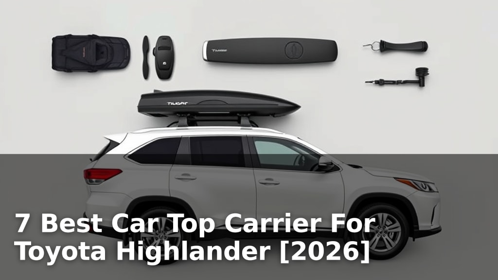 7 Best Car Top Carrier For Toyota Highlander [2026]