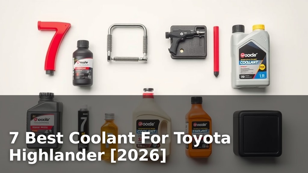 7 Best Coolant For Toyota Highlander [2026]