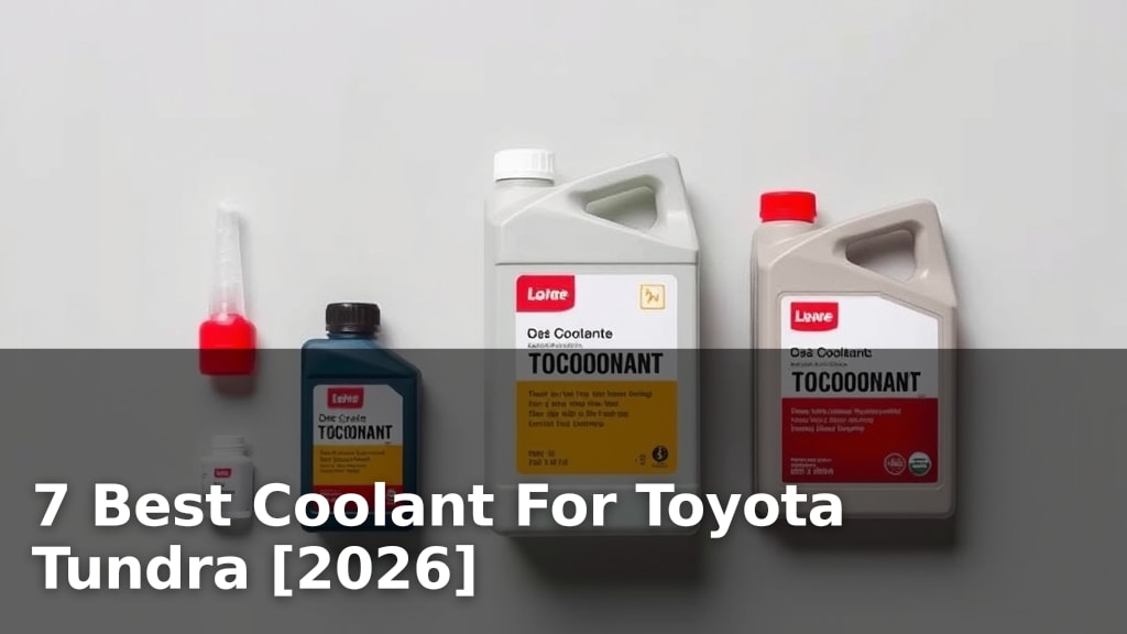 7 Best Coolant For Toyota Tundra [2026]
