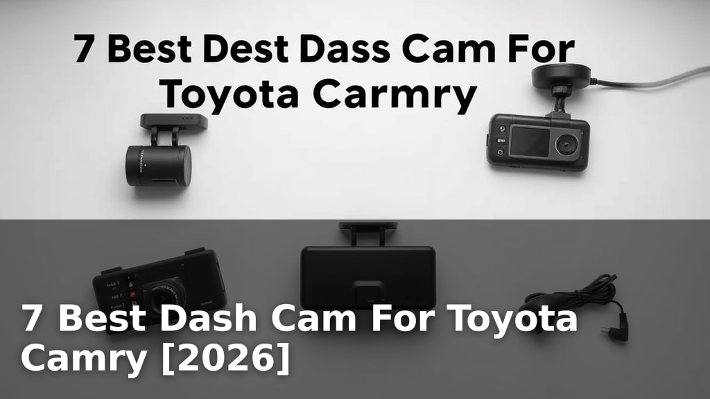 7 Best Dash Cam For Toyota Camry [2026]