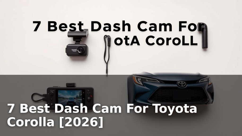 7 Best Dash Cam For Toyota Corolla [2026]