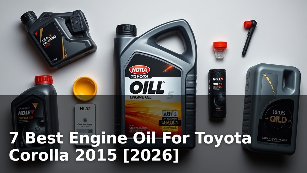 7 Best Engine Oil For Toyota Corolla 2015 [2026]