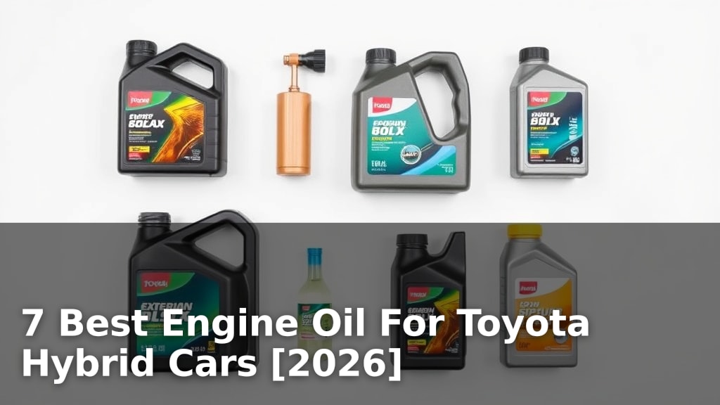 7 Best Engine Oil For Toyota Hybrid Cars [2026]