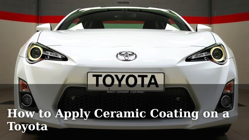 How to Apply Ceramic Coating on a Toyota