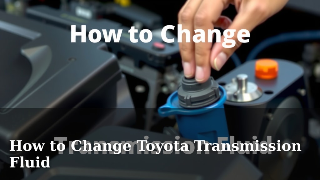 How to Change Toyota Transmission Fluid