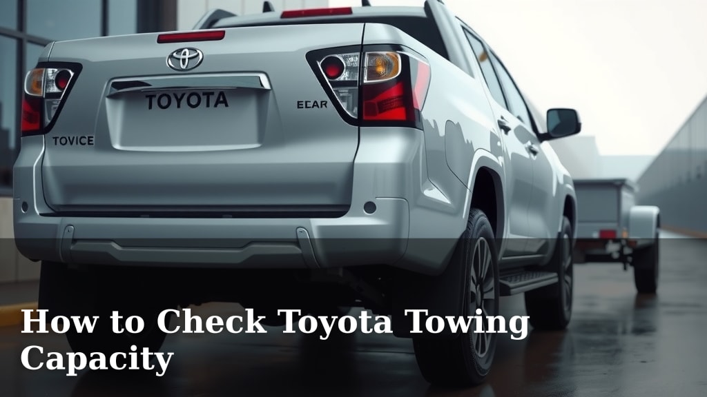 How to Check Toyota Towing Capacity