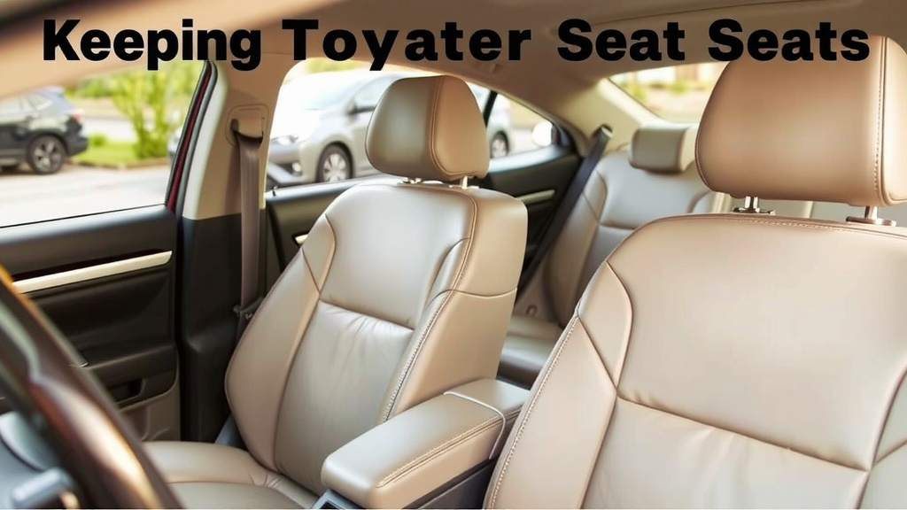 Keeping Your Toyota's Leather Seats Pristine