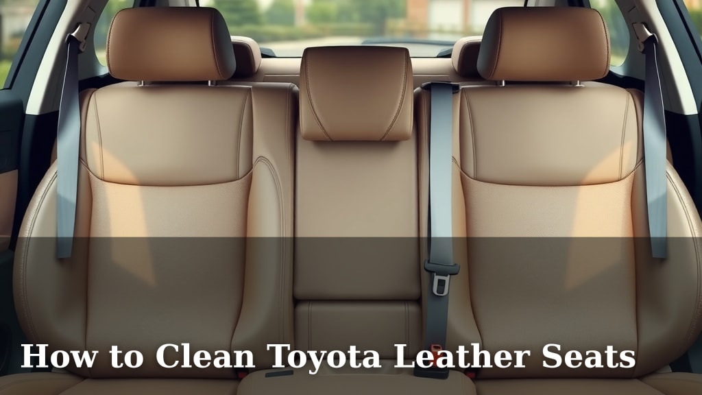How to Clean Toyota Leather Seats
