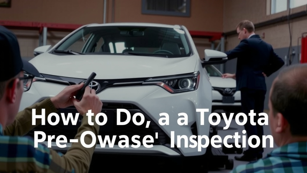 Getting Your Pre-Owned Toyota Inspected