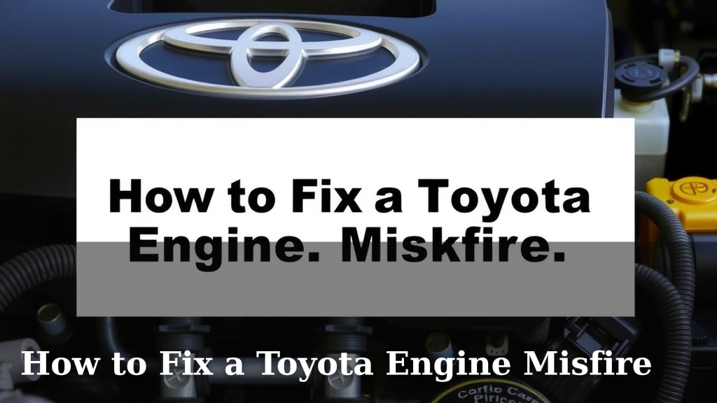 How to Fix a Toyota Engine Misfire