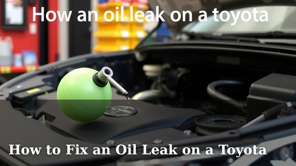 How to Fix an Oil Leak on a Toyota