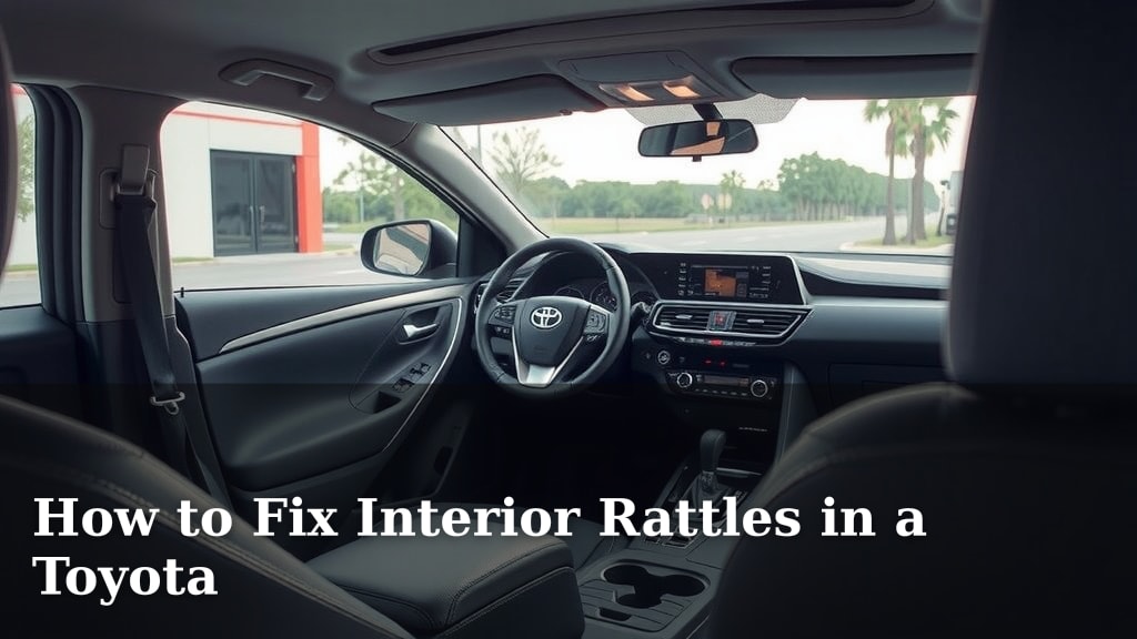 How to Fix Interior Rattles in a Toyota