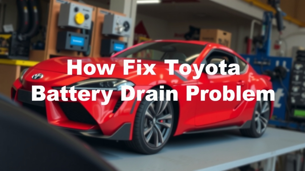 Troubleshooting Your Toyota's Battery Drain Issue