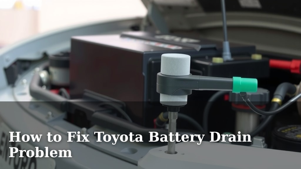 How to Fix Toyota Battery Drain Problem