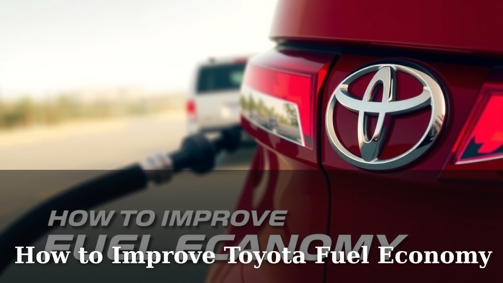 How to Improve Toyota Fuel Economy