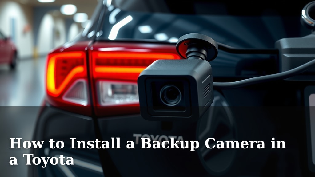 How to Install a Backup Camera in a Toyota