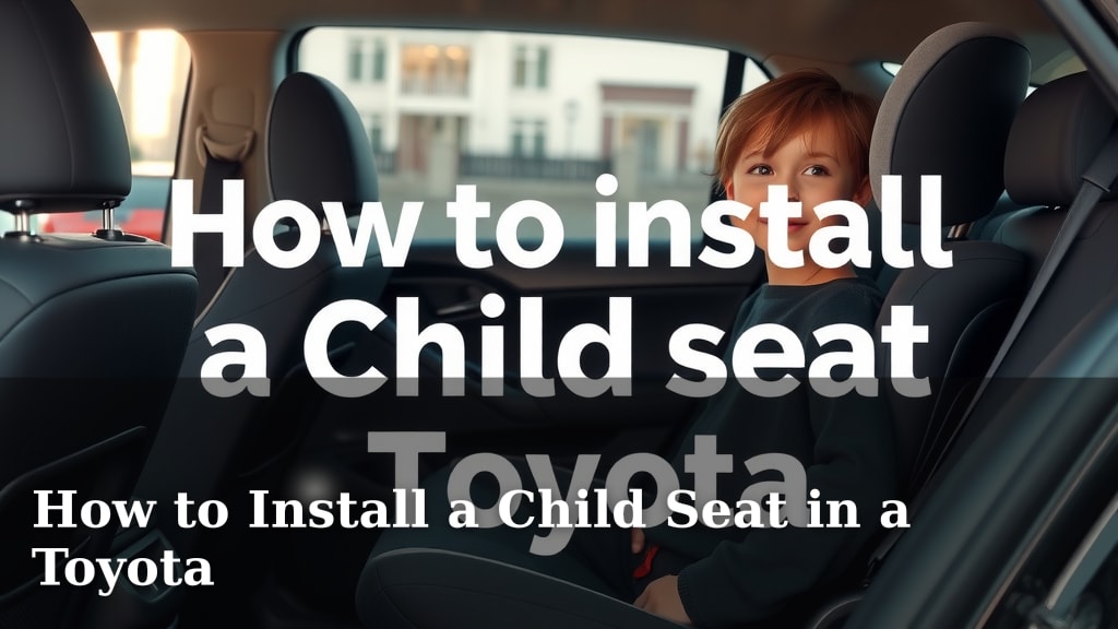 How to Install a Child Seat in a Toyota