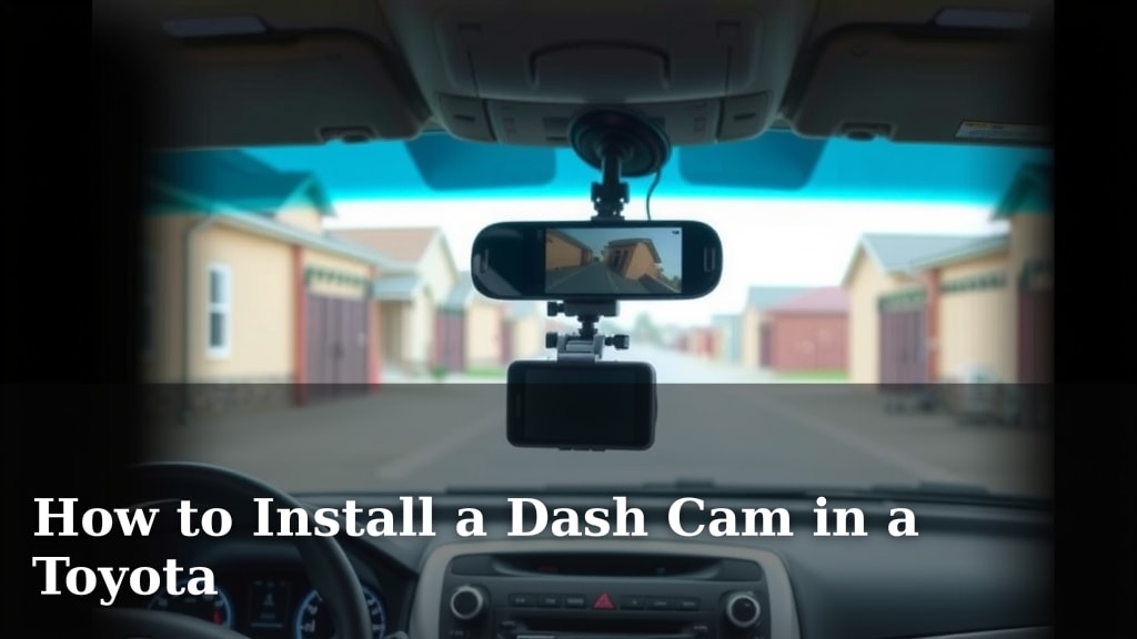 How to Install a Dash Cam in a Toyota