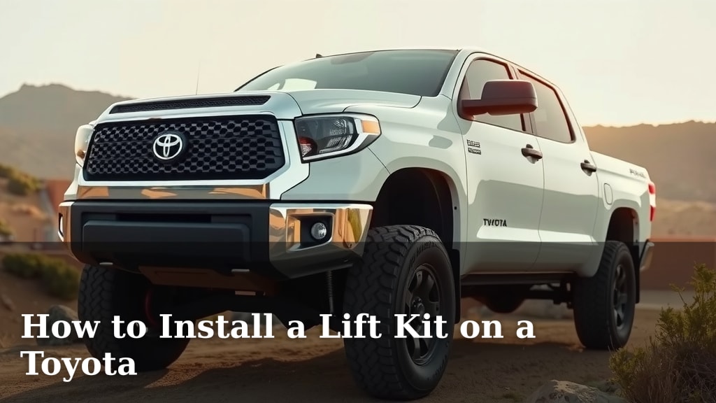 How to Install a Lift Kit on a Toyota