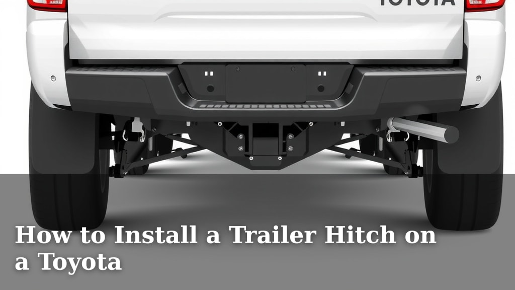 How to Install a Trailer Hitch on a Toyota