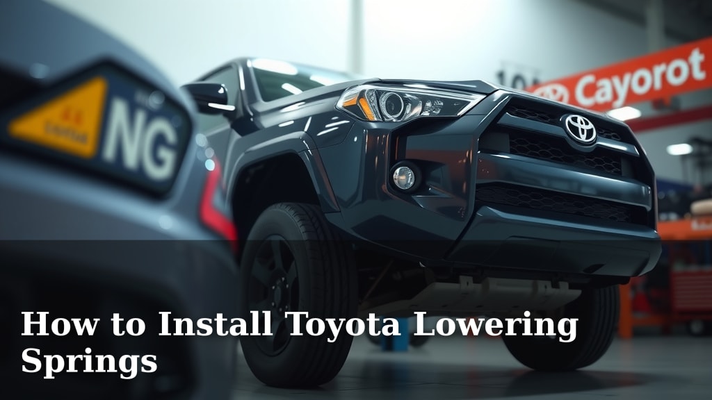 How to Install Toyota Lowering Springs