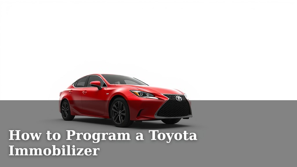How to Program a Toyota Immobilizer