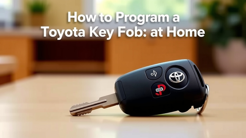 Program Your Toyota Key Fob Yourself