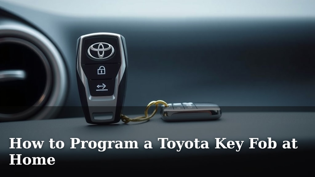How to Program a Toyota Key Fob at Home