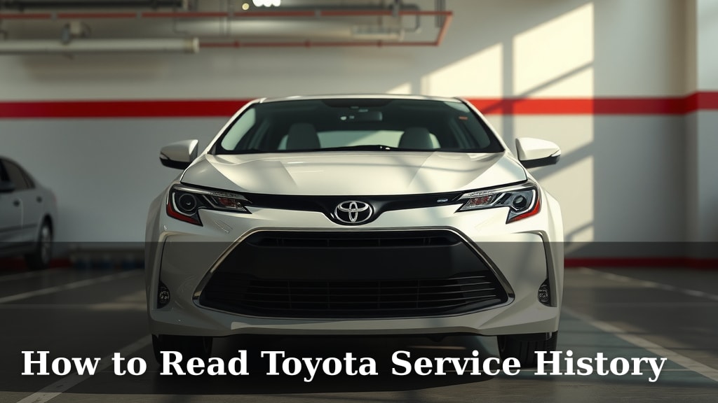 How to Read Toyota Service History