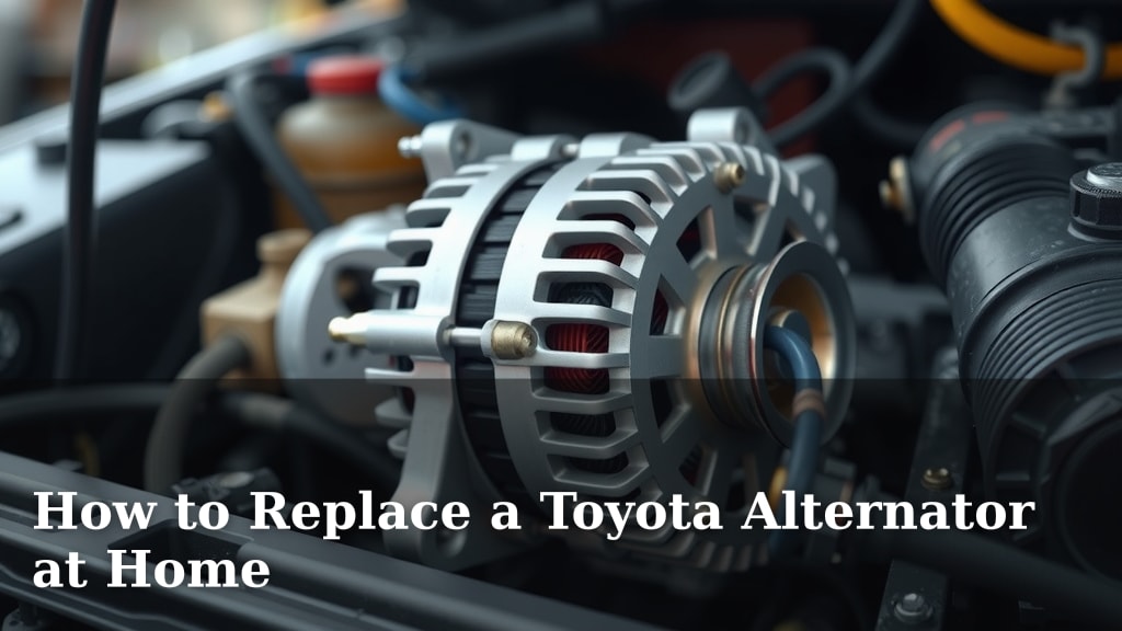 How to Replace a Toyota Alternator at Home