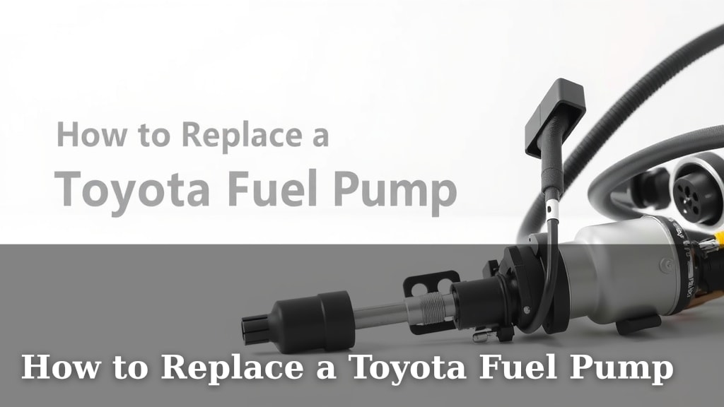 How to Replace a Toyota Fuel Pump