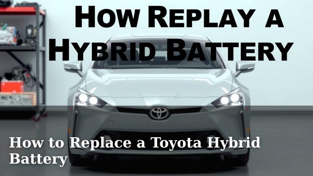 How to Replace a Toyota Hybrid Battery