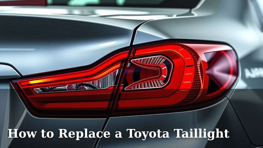 How to Replace a Toyota Taillight